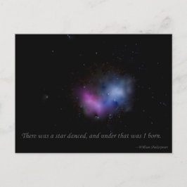 Es gab einen getanzten Stern Postkarte
