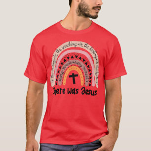 Es gab Jesus Unise Christliche religiöse Regenboge T-Shirt