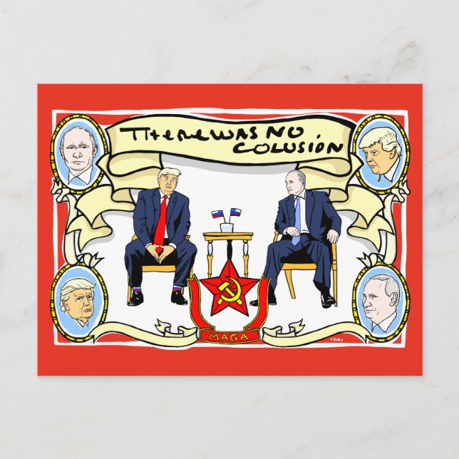 ES GAB KEINE COLUSION Souvenir Postcard Postkarte (Vorderseite)