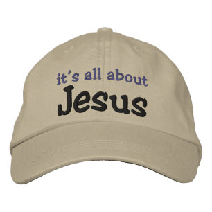 Es geht alles um Jesus Bestickte Baseballkappe