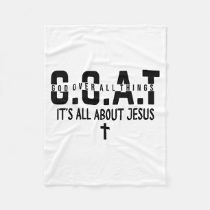 Es geht alles um Jesus, macht den Himmel voller Go Fleecedecke