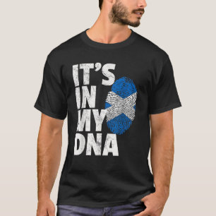 ES GEHT IN MEIN DNA Schottische Flagge Schottische T-Shirt