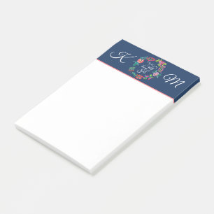 Es geht meiner Seele gut Monogramm Post-it Notizen