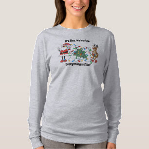 Es geht mir gut... Funny Christmas Long Sleeve T - T-Shirt
