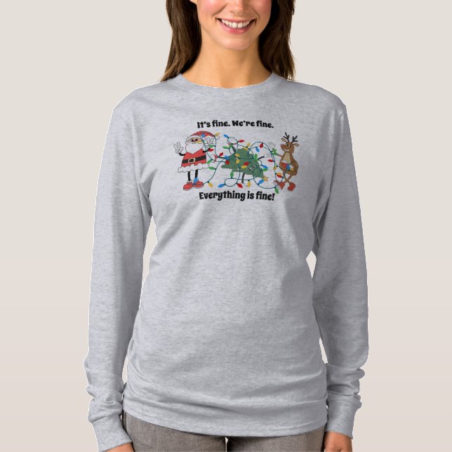 Es geht mir gut... Funny Christmas Long Sleeve T - T-Shirt (Vorderseite)
