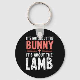 Es geht nicht um den Bunny, der sich mit Lamm-Oste Schlüsselanhänger