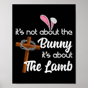 Es geht nicht um den Hase, sondern um die Lamm-Est Poster