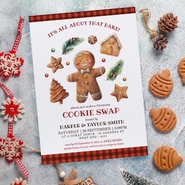 Es geht nur um den "Bake Cookie Swap" Einladung (It's all about the bake!)