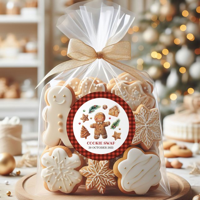 Es geht nur um den "Bake Cookie Swap" Runder Aufkleber (Our all about that bake cookie swap stickers are fresh out of the oven for your special bake off!)