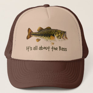 "Es geht um das Bass" Fun Fisherman Zitat Truckerkappe