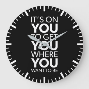 Es geht um dich, Gymnastik-Erfolg - Motivierend Große Wanduhr