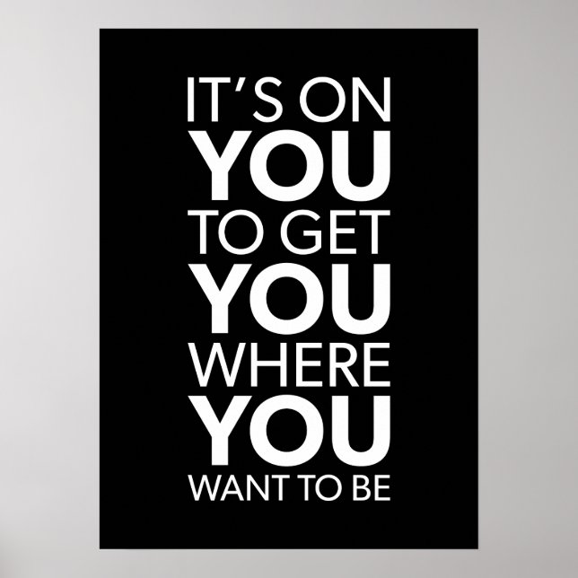 Es geht um dich, Gymnastik-Erfolg - Motivierend Poster (Vorne)