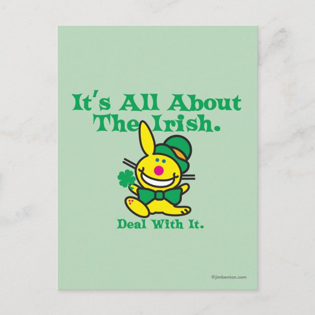 Es geht um die Iren Postkarte (Vorderseite)