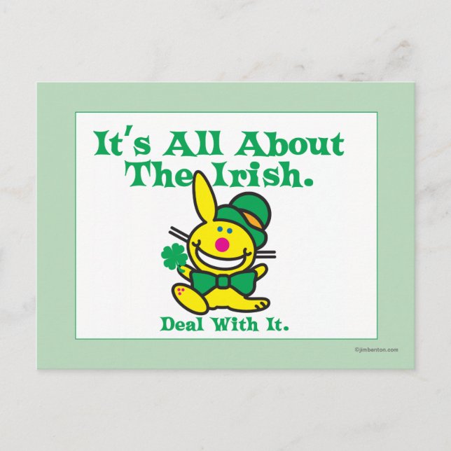 Es geht um die Iren Postkarte (Vorderseite)
