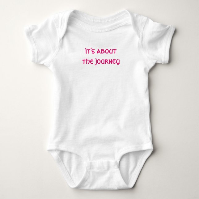 Es geht um die Reise Baby Strampler (Vorderseite)