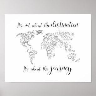 Es geht um die Reise, nicht um das Ziel. Poster