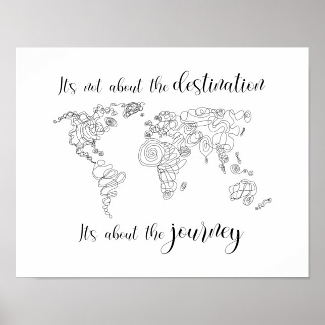 Es geht um die Reise, nicht um das Ziel. Poster (Vorne)