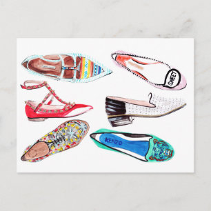 Es geht um die Schuhe! Postkarte