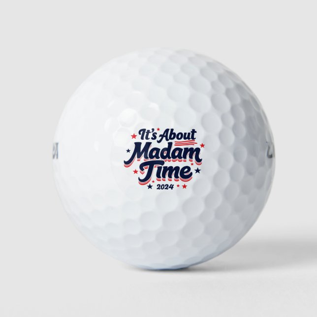 Es geht um Frau Time Kamala Harris Ekection Golfball (Vorderseite)