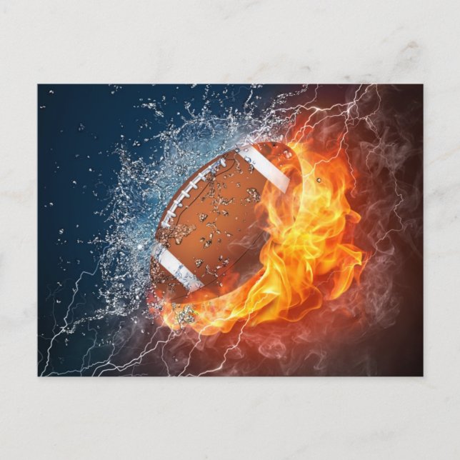 ES GEHT UM FUSSBALL POSTKARTE (Vorderseite)