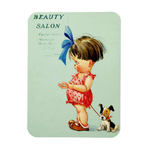 Es geht um Liebe. Valentinstag der Vintagen Kunst Magnet