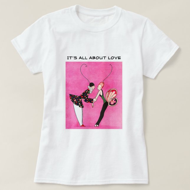 Es geht um Liebe. Valentinstag T-Shirt (Design vorne)