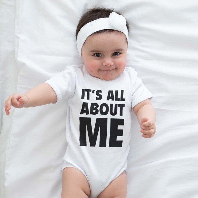 Es geht um mich baby strampler (it's all about me bodysuit)