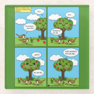 Es geht um mich... Comic Glasuntersetzer