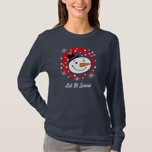 Es gelassen Snowman-Gewohnheits-T-Shirt T-Shirt