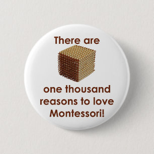 Es gibt 1000 Gründe für die Liebe Montessori Button