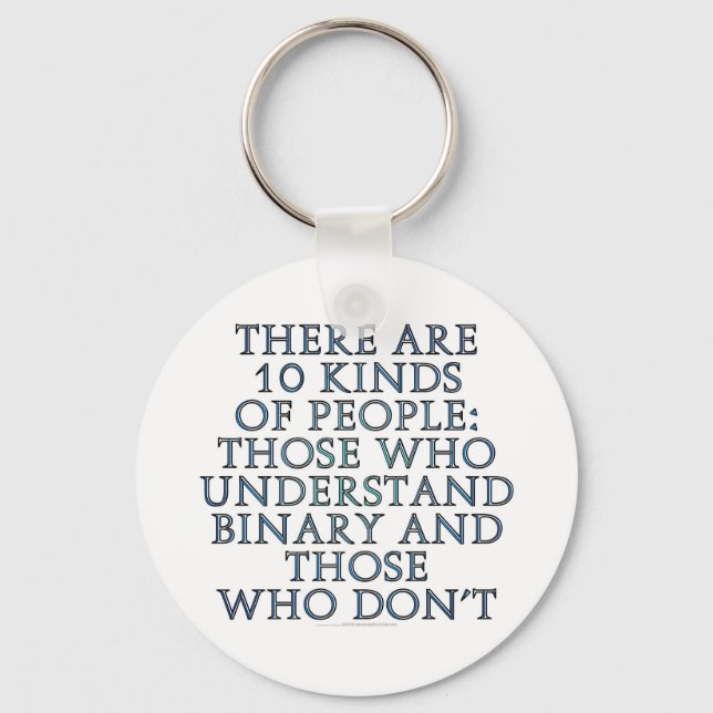 Es gibt 10 Arten von Menschen... Schlüsselanhänger (Vorderseite)