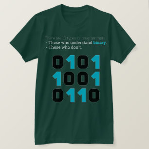 Es gibt 10 Arten von Programmierern – Binärer Witz T-Shirt