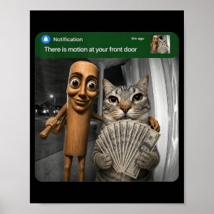 Es gibt Bewegung an der Vordertür Tung Tung Tung S Poster