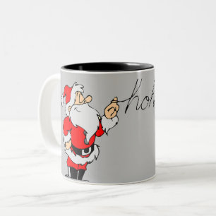 Es gibt da ein paar Ho Ho Ho's Santa Zweifarbige Tasse