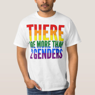 Es gibt den mehr als zwei Geschlechts-T - Shirt