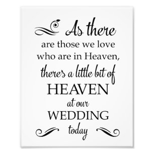 Es gibt ein bisschen Heaven-Gedenkstätte Fotodruck