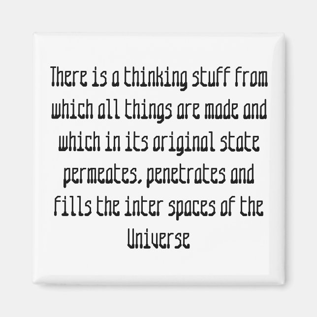 Es gibt ein Denken von woher... - Maßgeschneidert Magnet (Vorne)