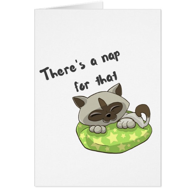 Es gibt ein Nickerchen für diese Karte (Vorne)