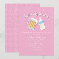 Es gibt eine Babybierbrauerei Tasse Rosa Dusche