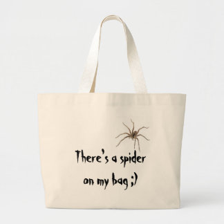 Es gibt eine Spinne auf meiner Tasche;) Jumbo Stoffbeutel