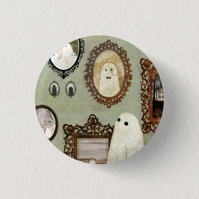 Es gibt einen Geist in der Portraitgalerie Button (Vorderseite)