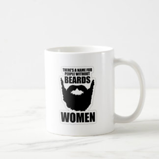 Es gibt einen Namen für Leute ohne Bärte, Frauen! Kaffeetasse