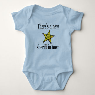 Es gibt einen neuen Sheriff in der Stadt Baby Strampler