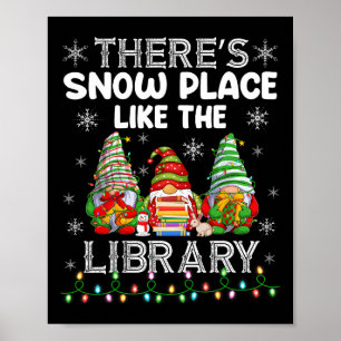 Es gibt einen Schneeplatz wie die Bibliothek Chris Poster