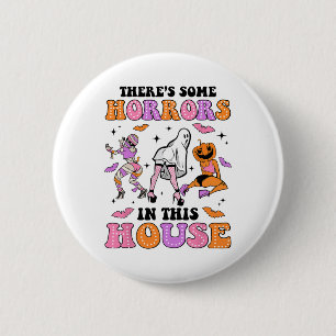 Es gibt einige Horror in diesem Haus Funny Ghost H Button