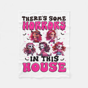 Es gibt einige Horror in diesem Haus Funny Horror Fleecedecke