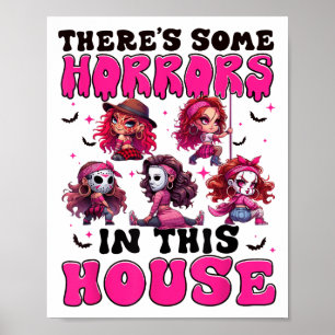 Es gibt einige Horror in diesem Haus Funny Horror  Poster