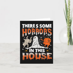 Es gibt einige Horror in diesem Haus Ghost Pumpkin Karte