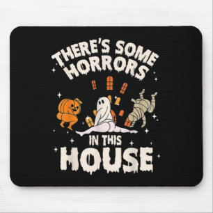 Es gibt einige Horror in diesem Haus Ghost Pumpkin Mousepad