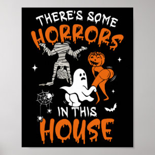 Es gibt einige Horror in diesem Haus Ghost Pumpkin Poster